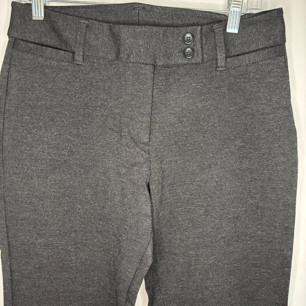LANDS END Women 6 Gray Pant Tapered Stretch Workwear Career